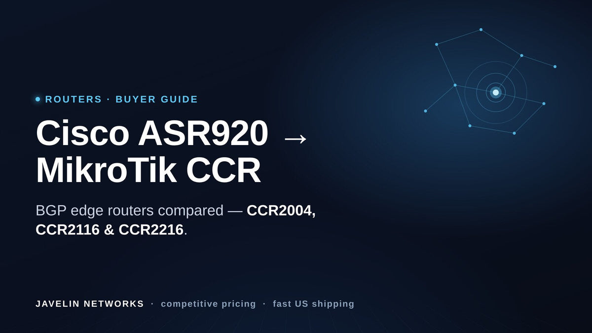 Cisco ASR920 to MikroTik CCR BGP edge router replacement guide