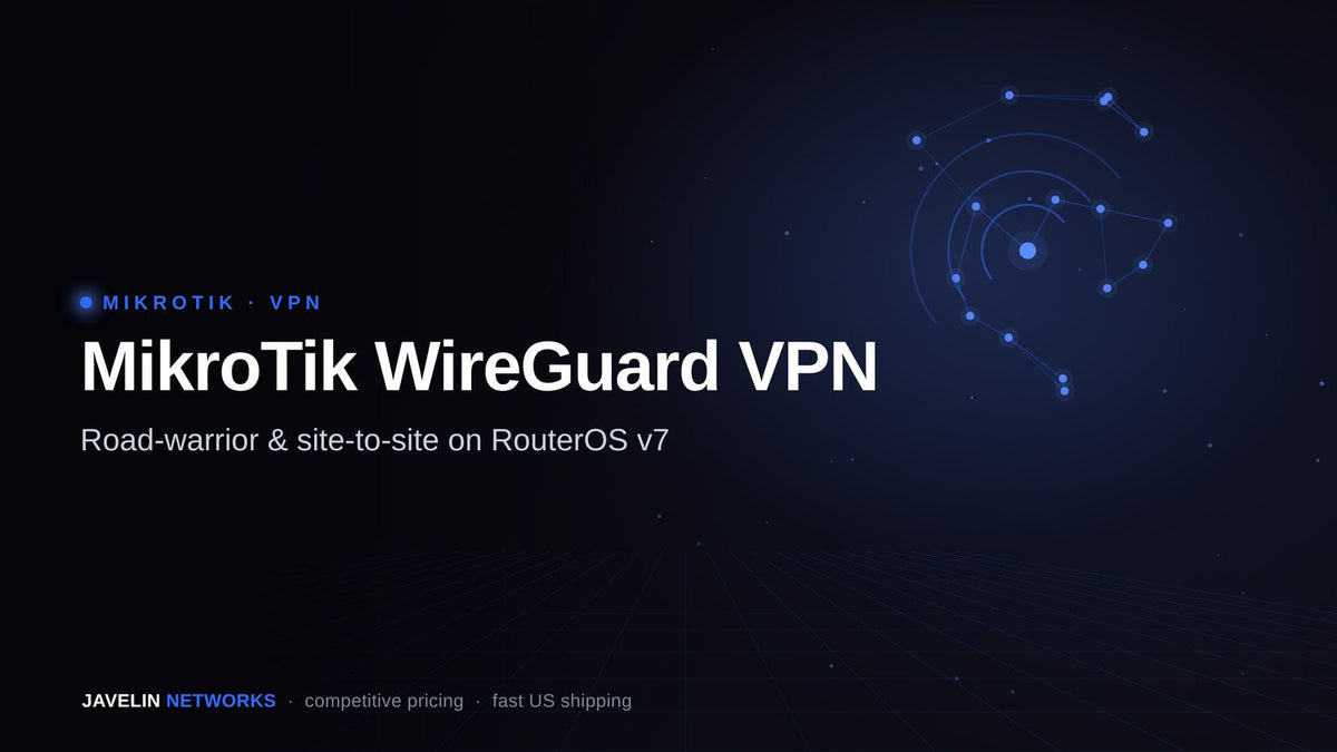 MikroTik WireGuard VPN — road-warrior and site-to-site setup