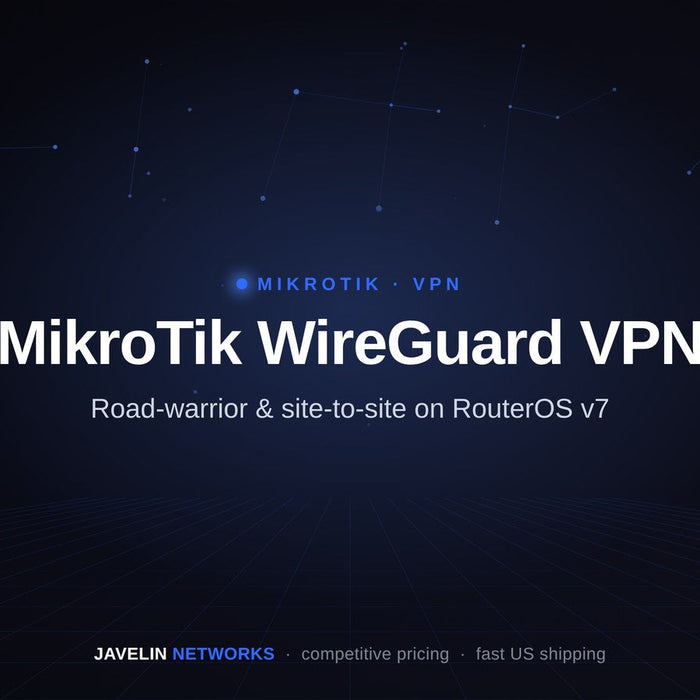 MikroTik WireGuard VPN — road-warrior and site-to-site setup