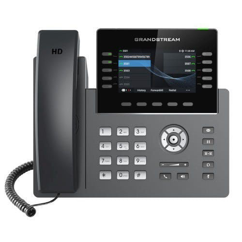 Grandstream Networks GRP2615 10 Lines,16 SIP Accts,PoE + GigE, 4.3in