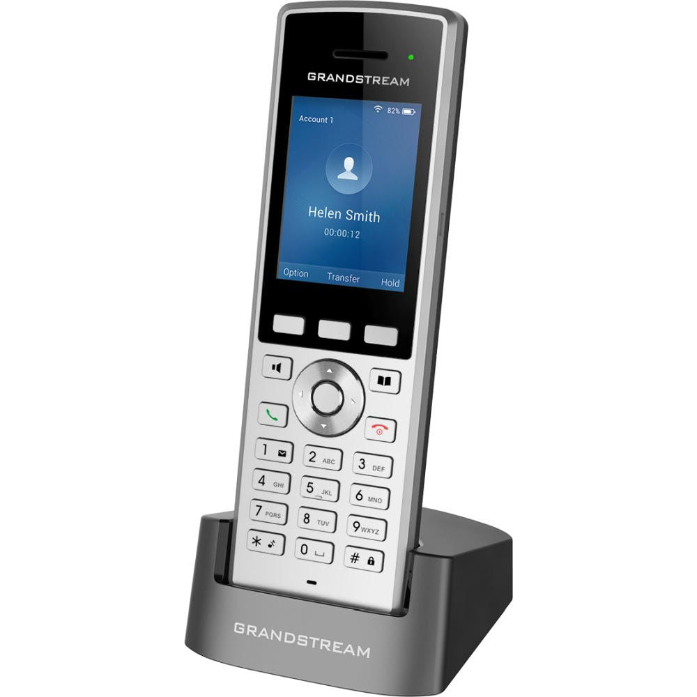 Grandstream Networks WP822 Enterprise Portable WiFi Phone Ext Batt.