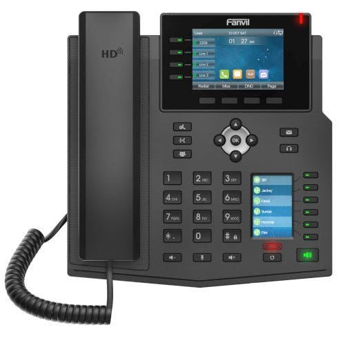 Fanvil X5U Mid-Level IP Phone; PoE, No PSU