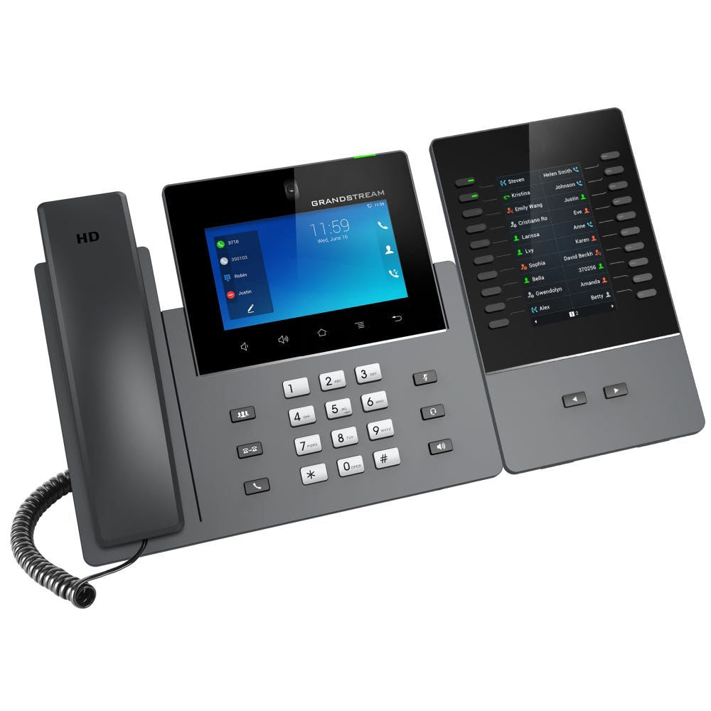 Grandstream Networks GXV3450 Android11 Video IP Phone 16 Line 5in LCD
