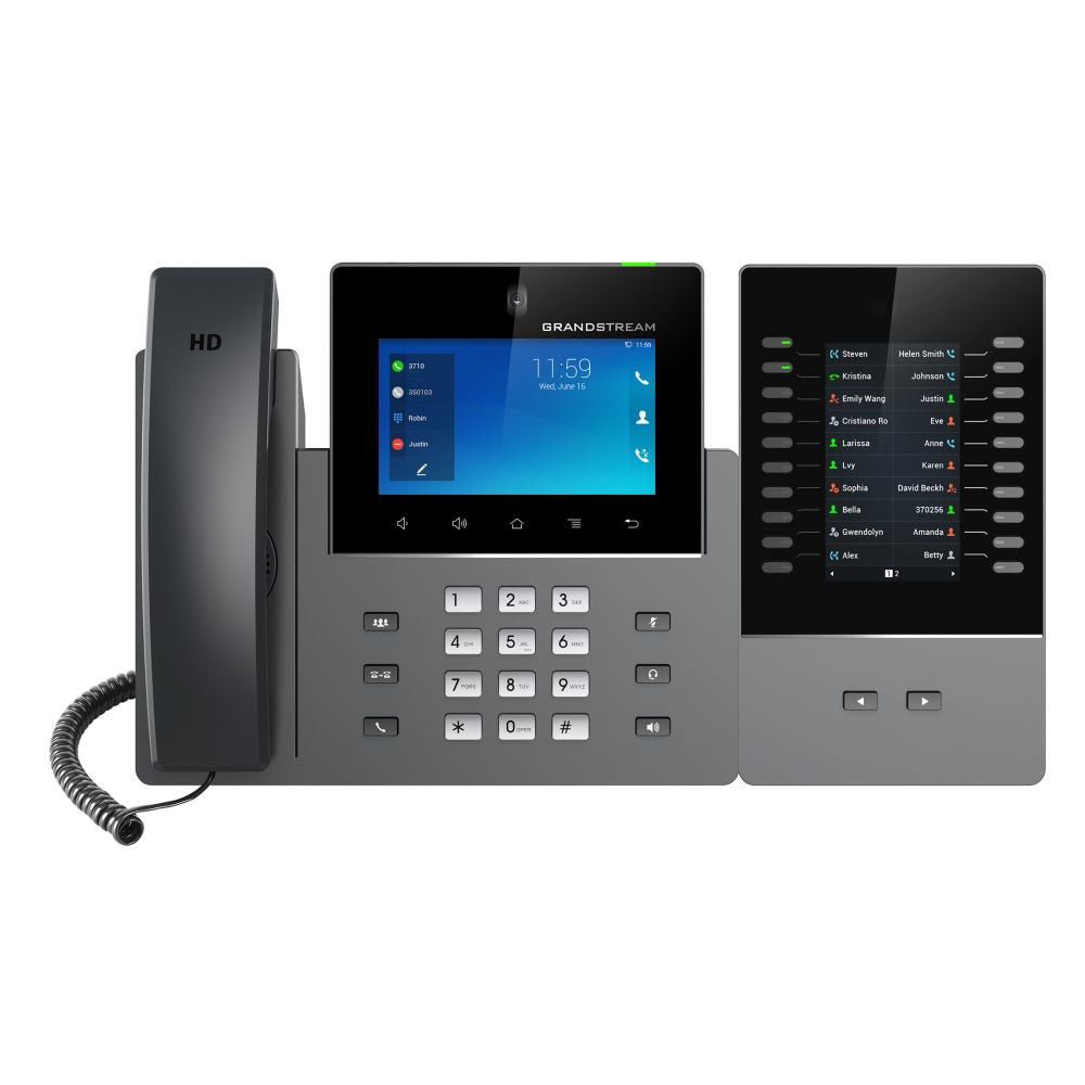 Grandstream Networks GXV3450 Android11 Video IP Phone 16 Line 5in LCD