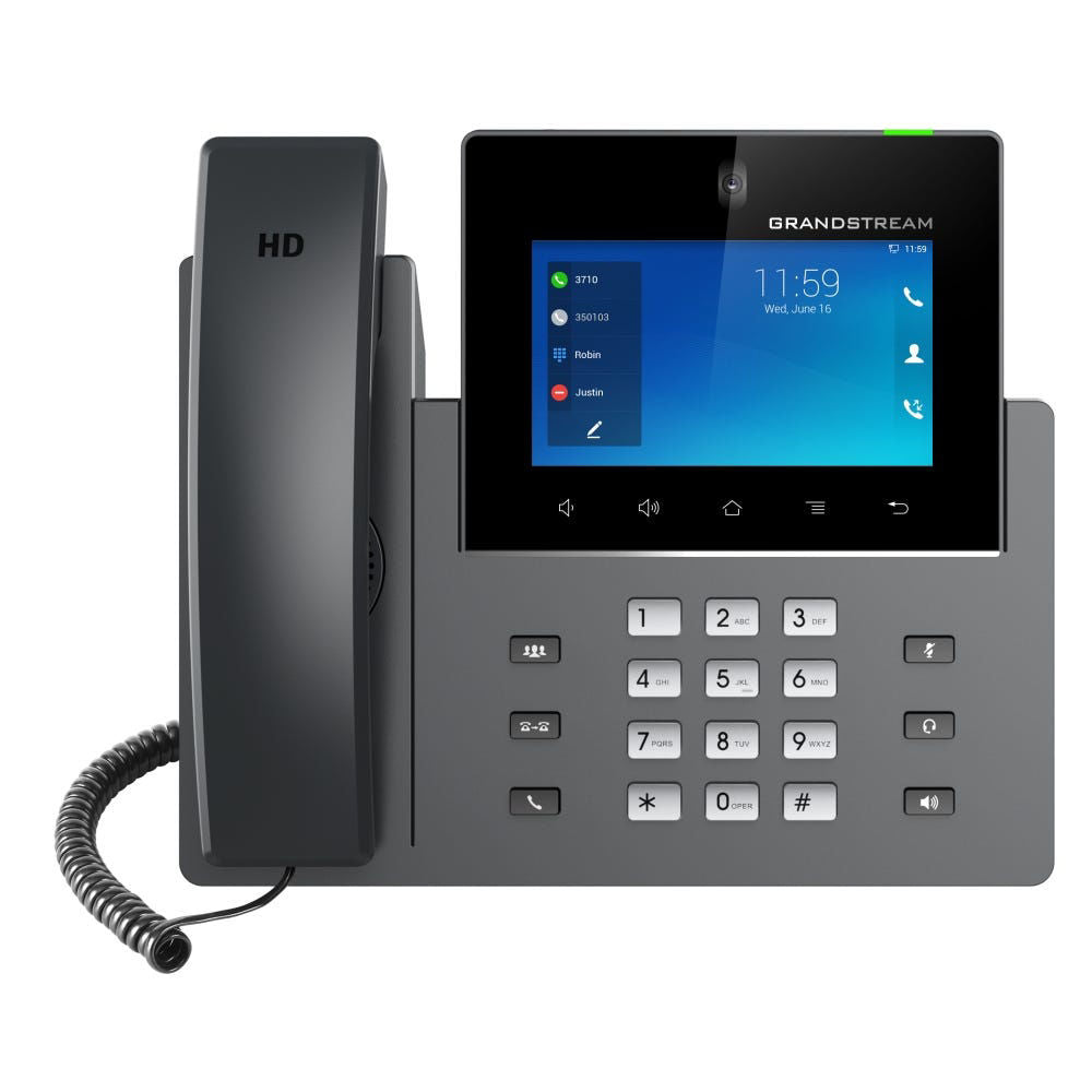 Grandstream Networks GXV3450 Android11 Video IP Phone 16 Line 5in LCD