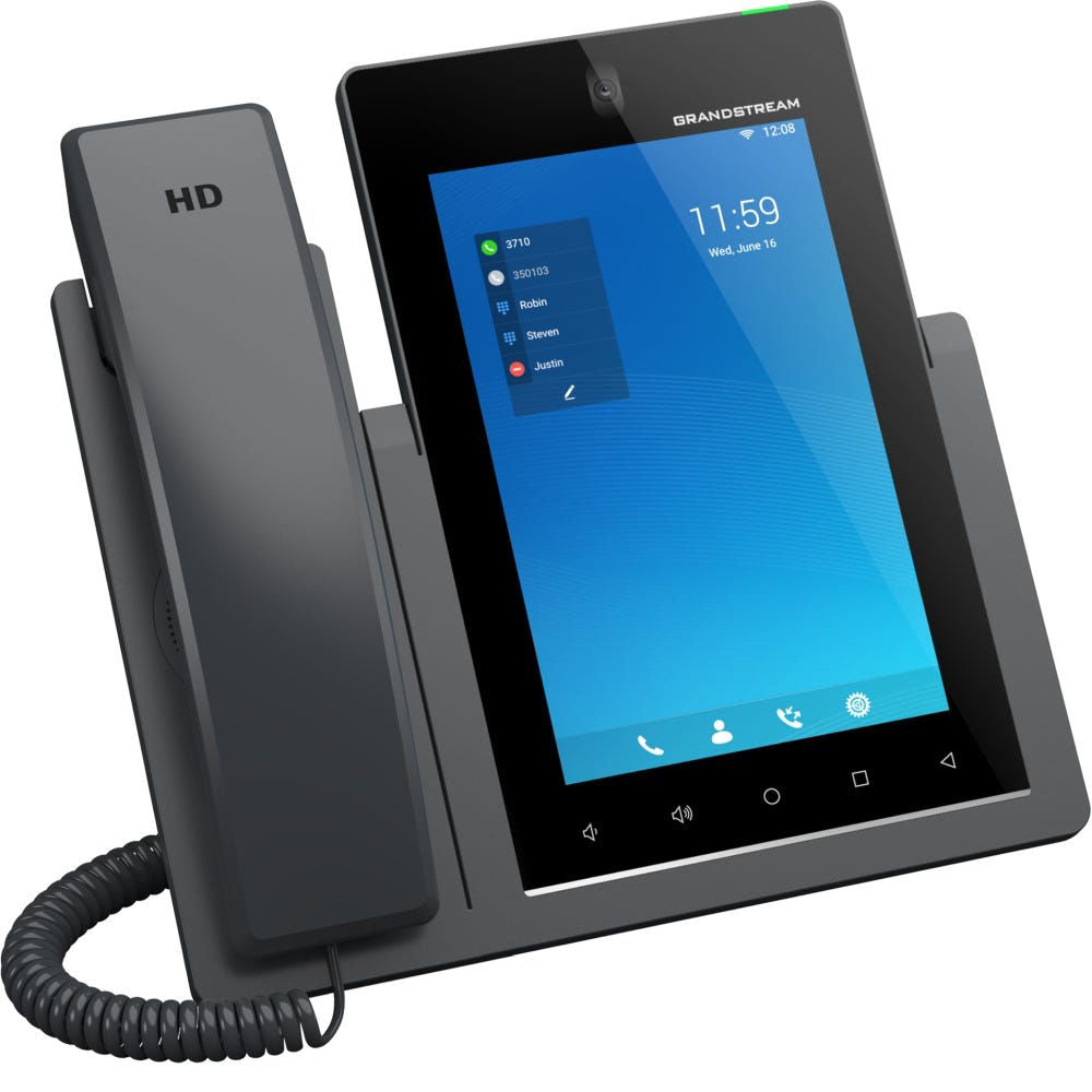 Grandstream Networks GXV3470 Android11 Video IP Phone 16 Line 7in LCD