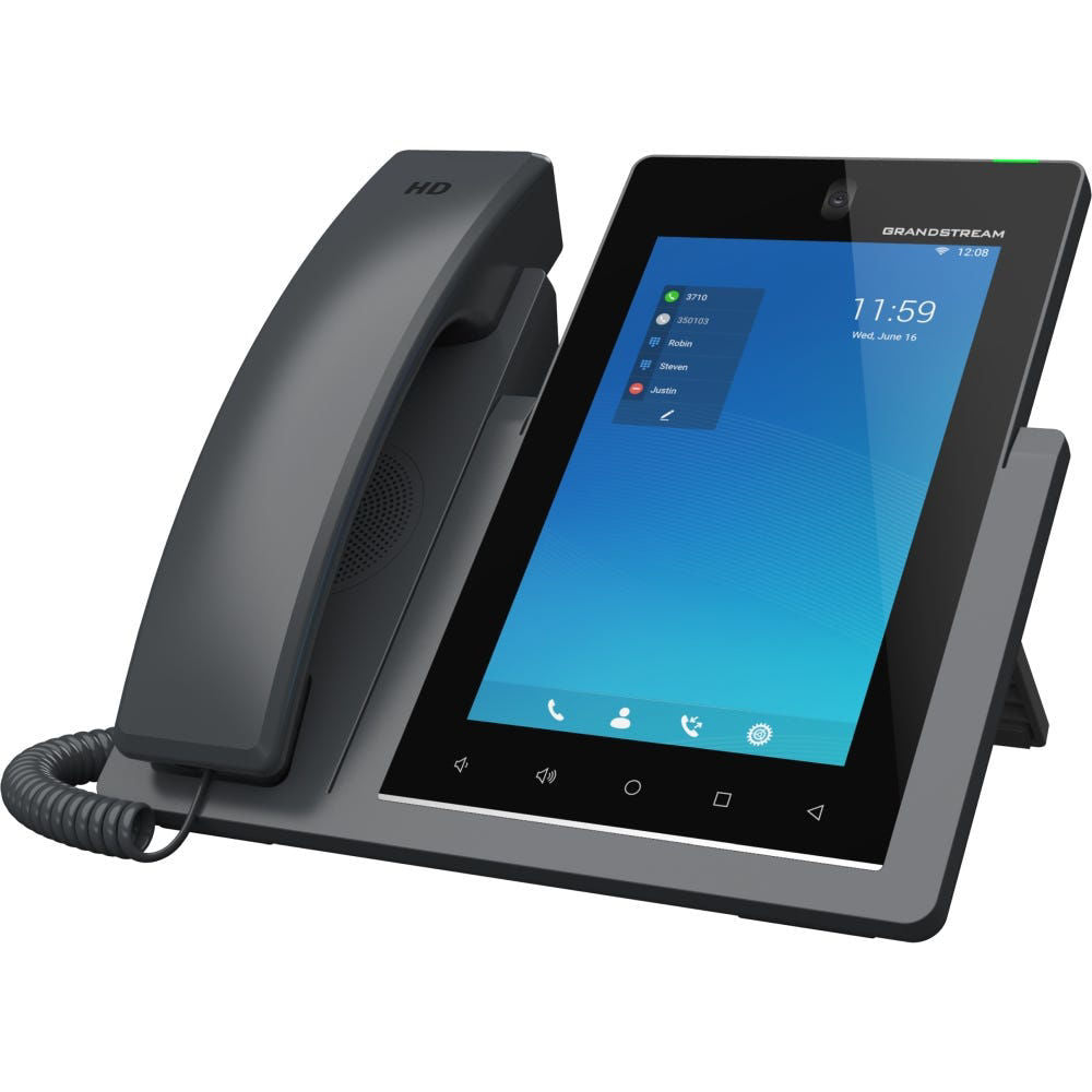 Grandstream Networks GXV3470 Android11 Video IP Phone 16 Line 7in LCD