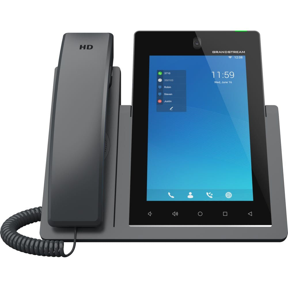 Grandstream Networks GXV3470 Android11 Video IP Phone 16 Line 7in LCD