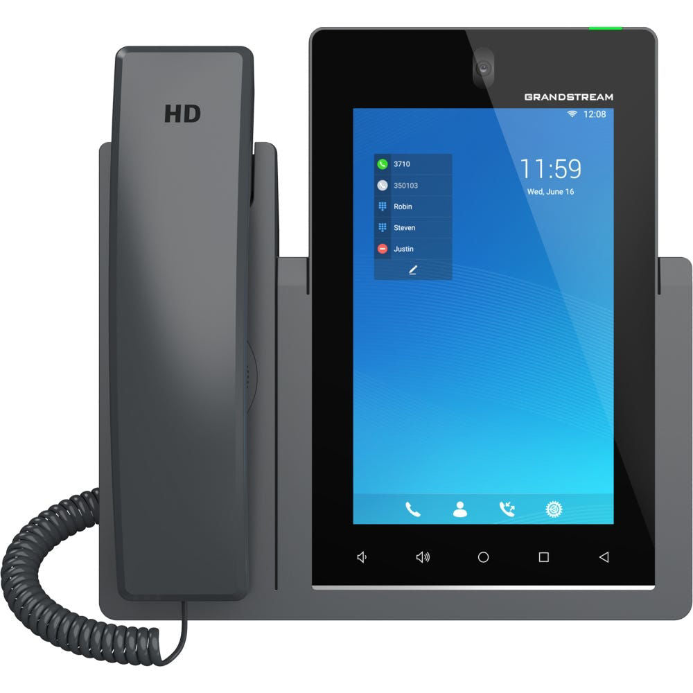 Grandstream Networks GXV3470 Android11 Video IP Phone 16 Line 7in LCD