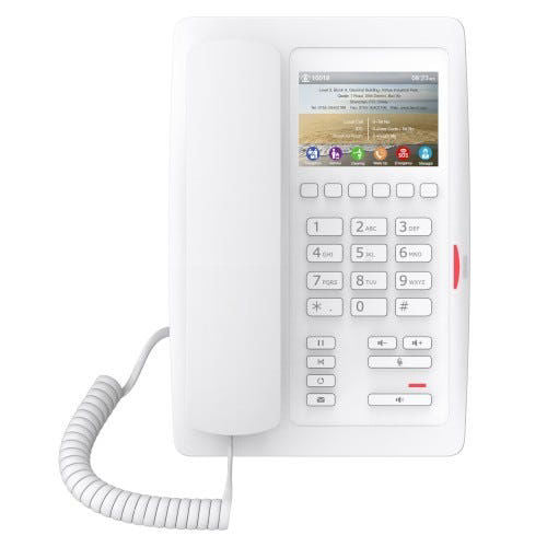 Fanvil H5 White Hotel IP Phone 3.5in Color Display White