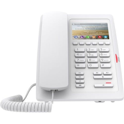 Fanvil H5 White Hotel IP Phone 3.5in Color Display White