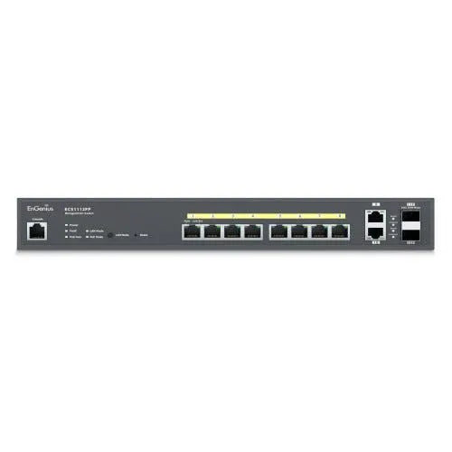 EnGenius ECS1112FP Cloud 8-Port 2x1Gb 130W PoE+ Switch