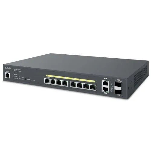 EnGenius ECS1112FP Cloud 8-Port 2x1Gb 130W PoE+ Switch