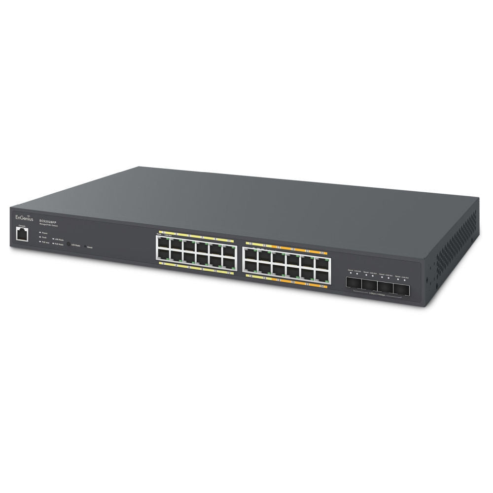 EnGenius ECS2528FP Cloud 24-Port 410W PoE+ Switch