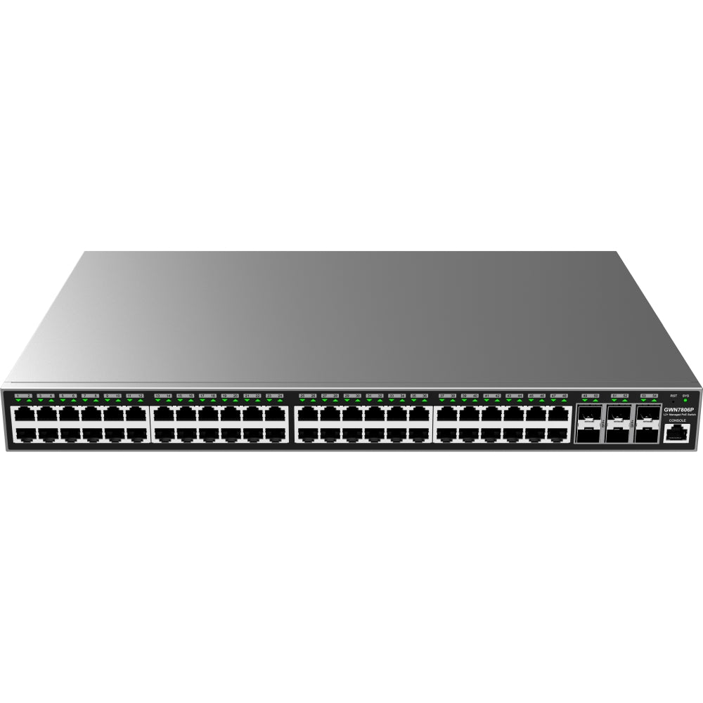 Grandstream Networks GWN7806P PoE Network Switch 48xGigE 6xSFP+