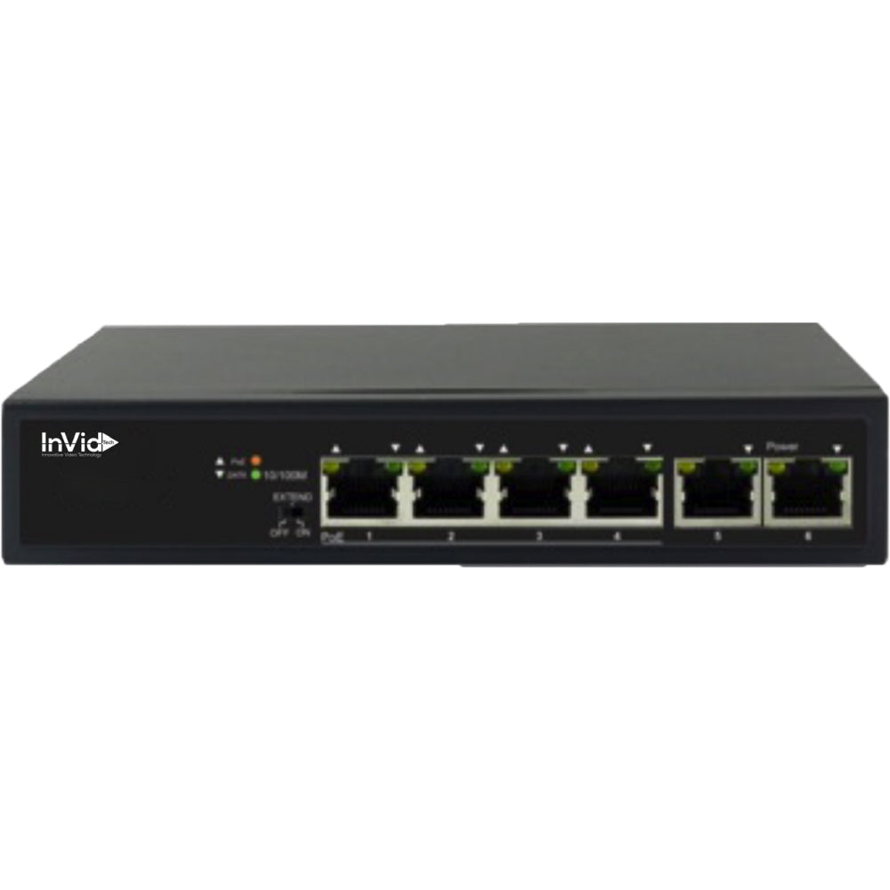 Yealink INV-VIS-LRPOE4-2 4-Port PoE Switch w/2x Uplink Port