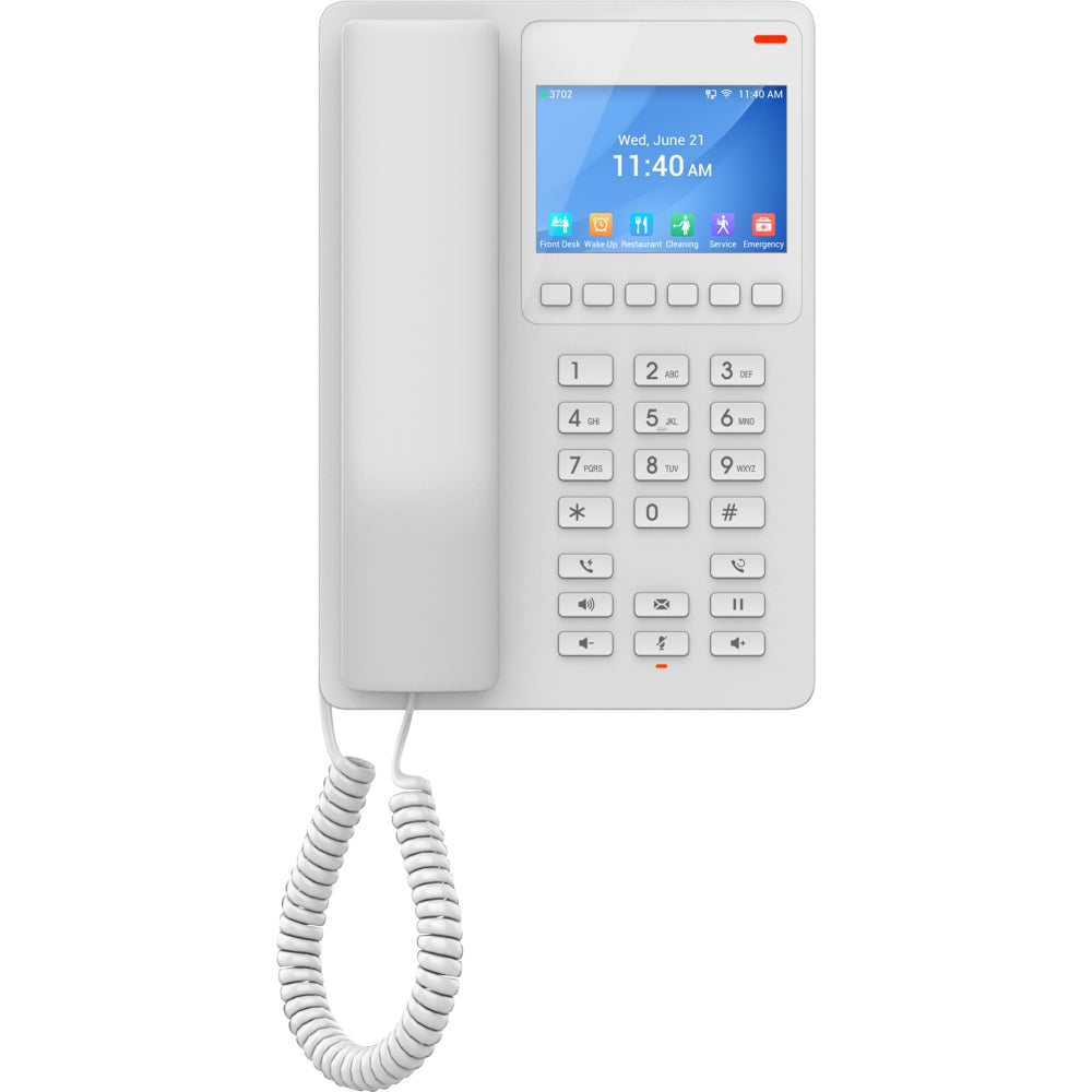Grandstream Networks GHP630 Compact Hotel Phone w/Color LCD White