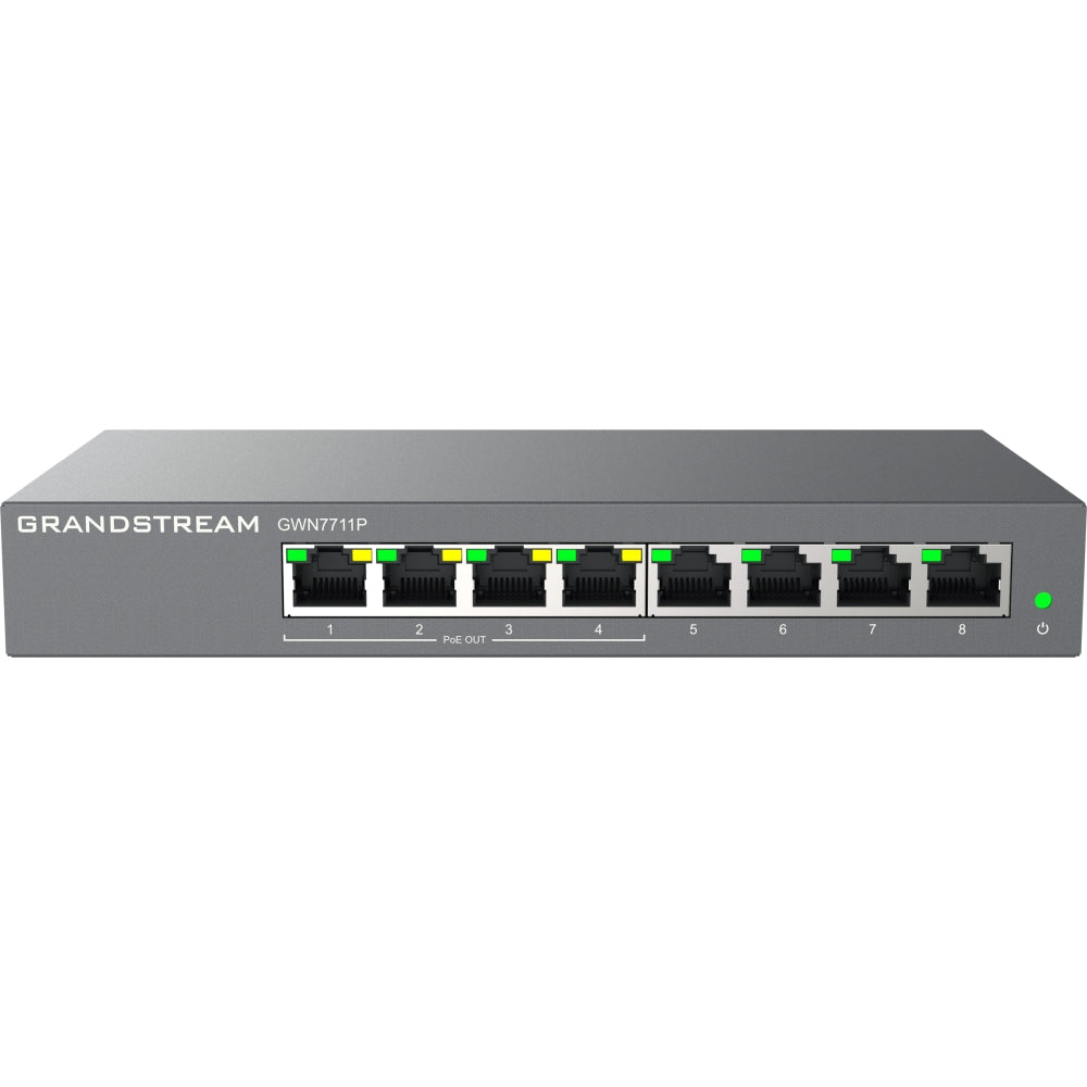 Grandstream Networks GWN7711P PoE Layer 2 Lite Managed Switch 8xGigE