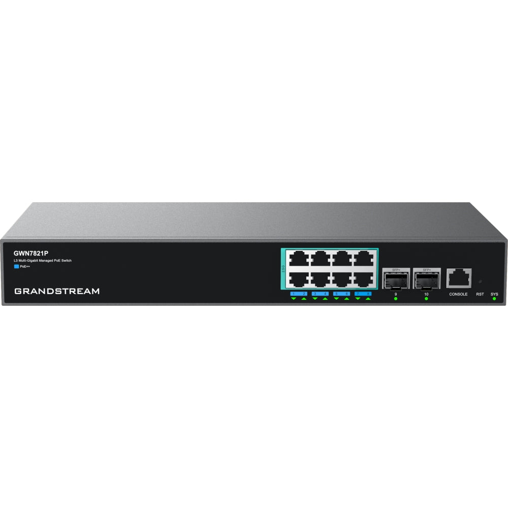 Grandstream GWN7821P PoE Managed Switch 8xPoE++ 2xSFP+