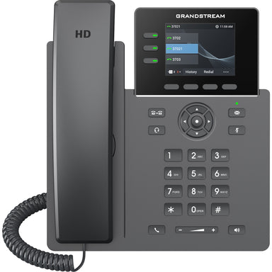 Grandstream GRP2611G 4 Lines 2 SIP Accts PoE IP Phone 2.4in Color Screen
