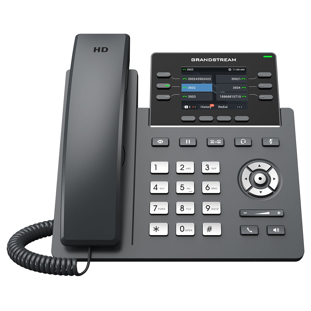 Grandstream GRP2613W 6 Lines 6 SIP Accts PoE+ GigE WiFI 2.8in Screen