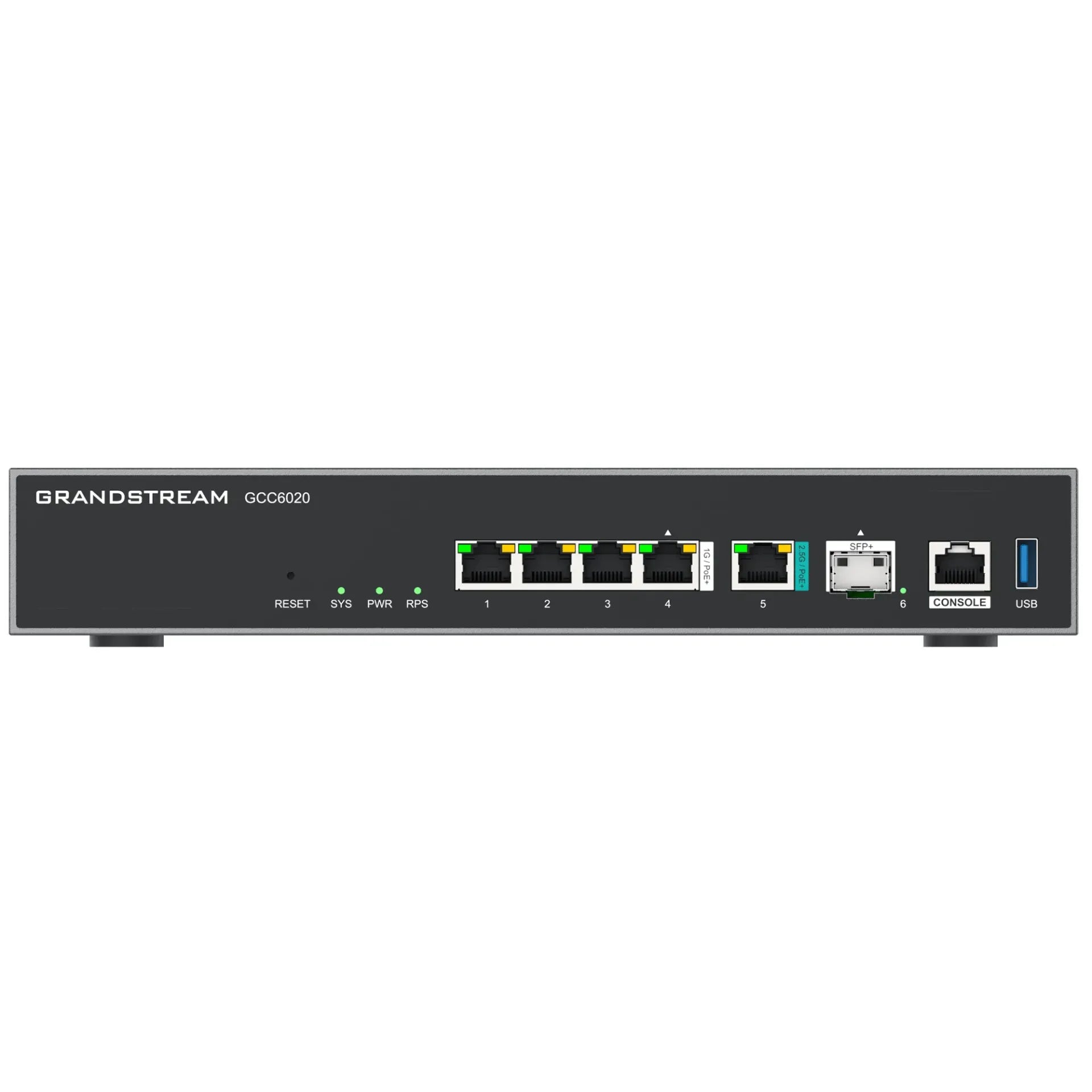 Grandstream GCC6020 IPPBX 1xSFP+ 1x2.5Gigabit 4xGigabit Switch