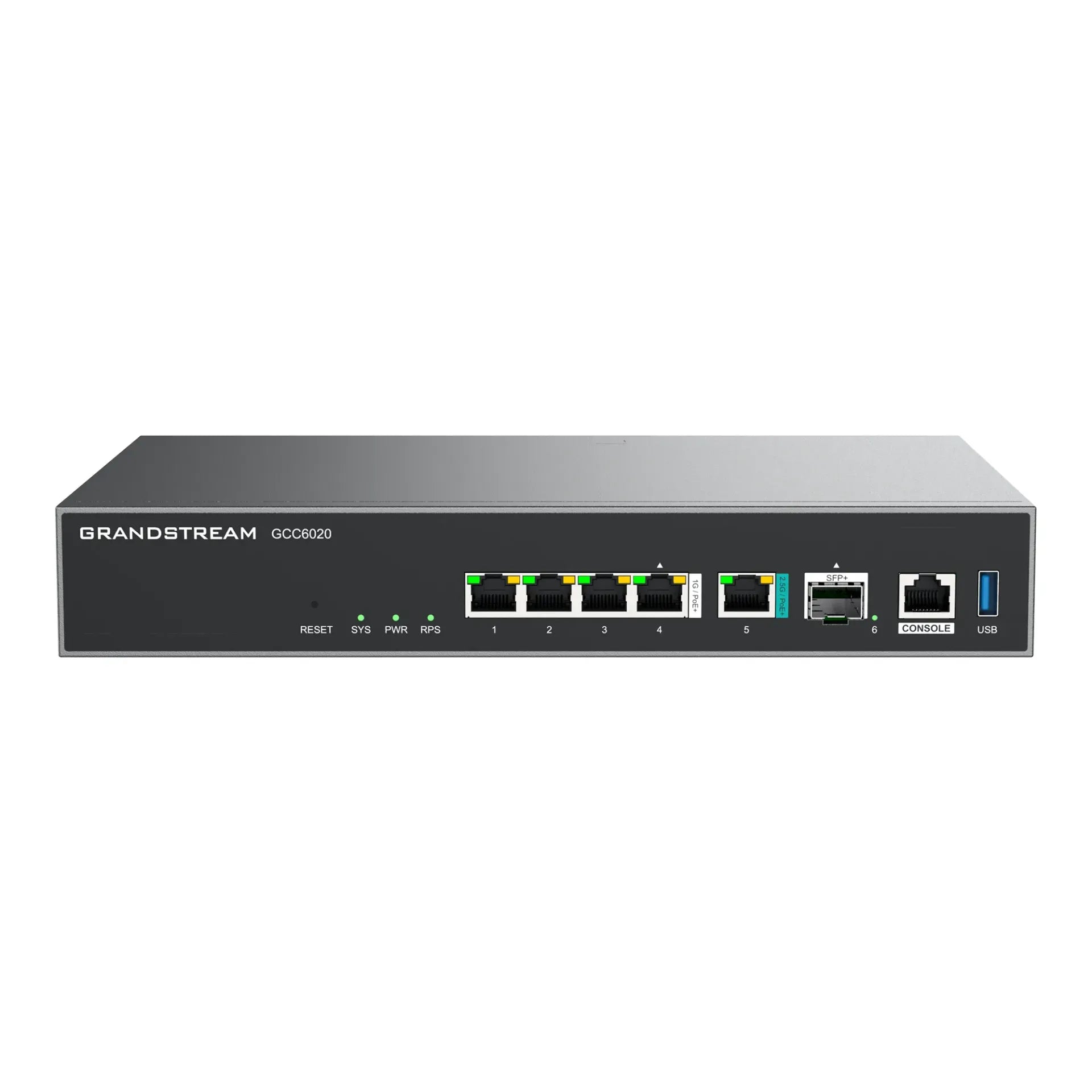Grandstream GCC6020 IPPBX 1xSFP+ 1x2.5Gigabit 4xGigabit Switch