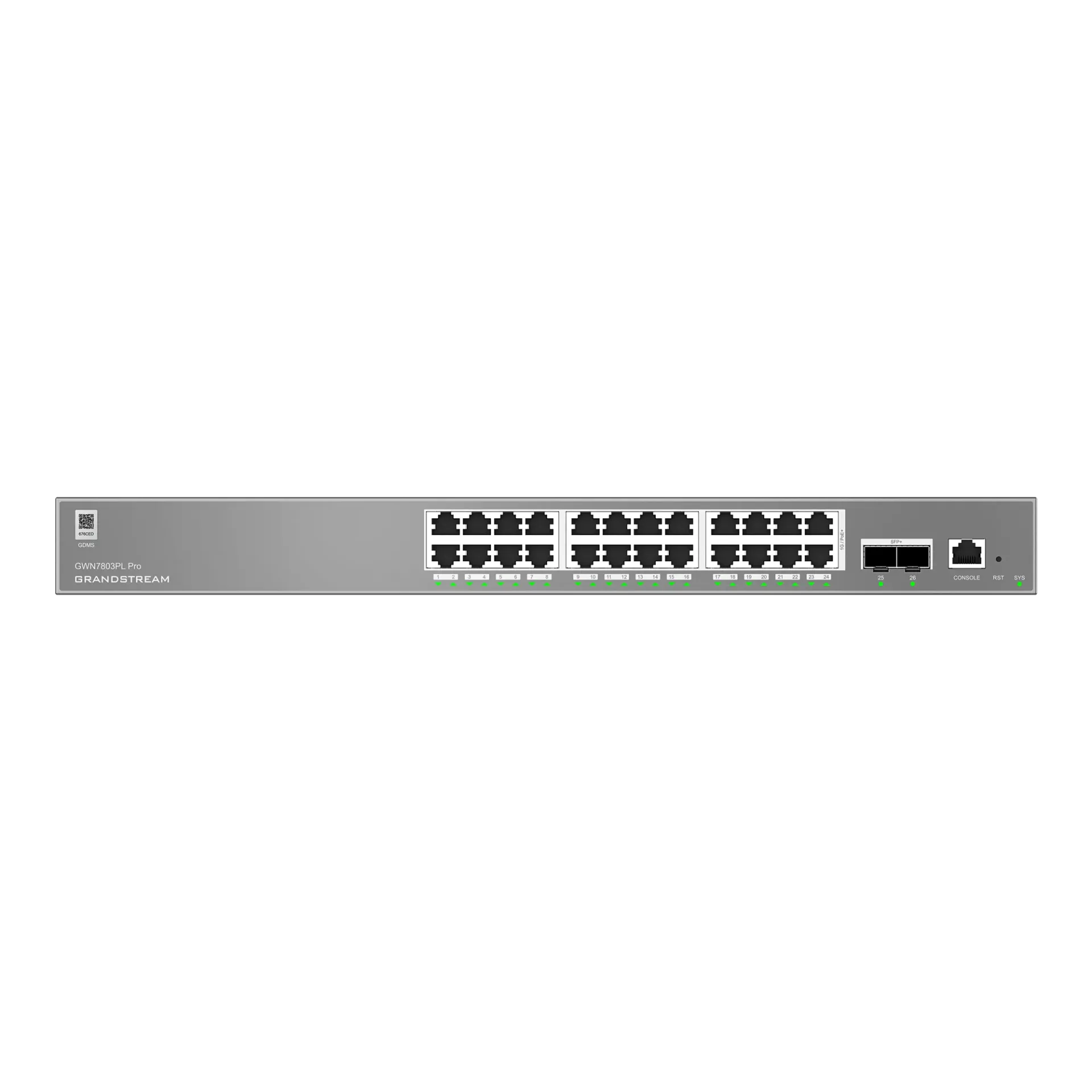 Grandstream GWN7803PL-PRO Pro Managed PoE Network Switch 24xGigE 2xSFP+ 250W