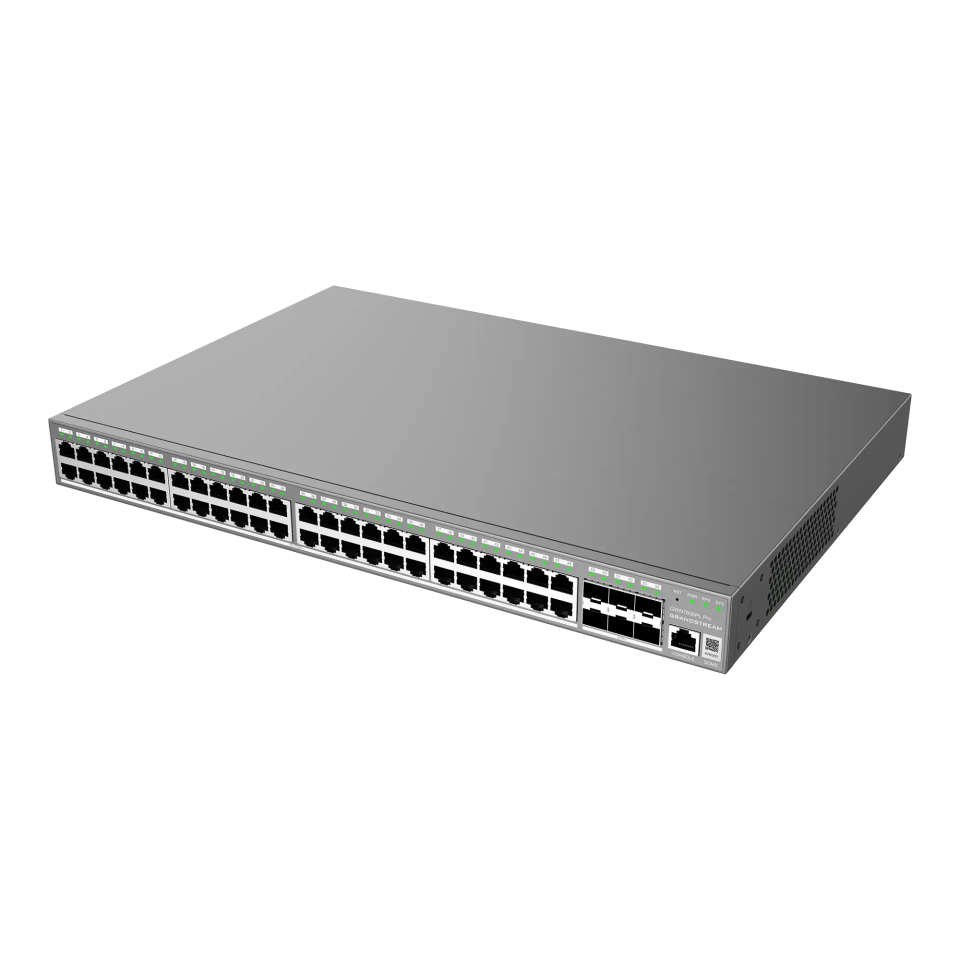 Grandstream GWN7806PL-PRO Pro Managed PoE Network Switch 48xGigE 6xSFP+ 400W