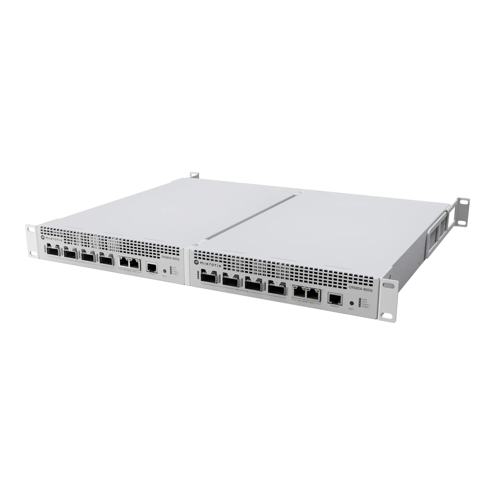 MikroTik CRS804-4DDQ-hRM Cloud Router Switch 2000MHz 512MB 2x1G/10G 4xQSFP-DD