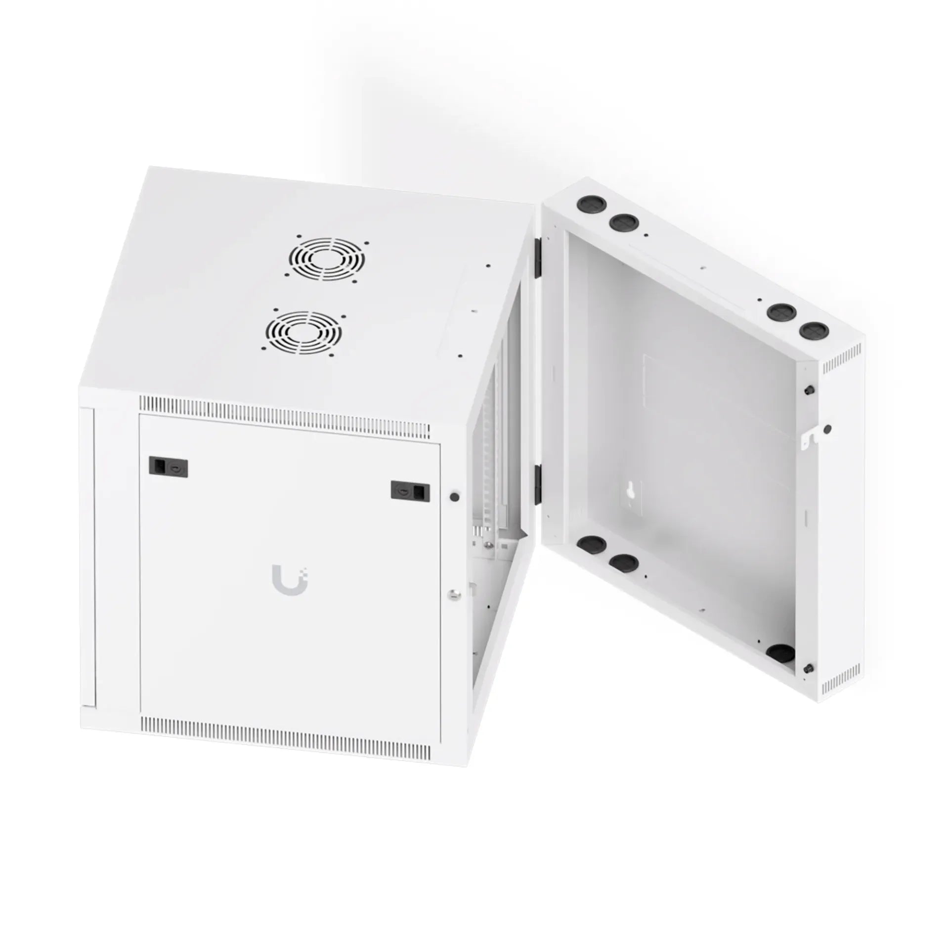 Ubiquiti Uacc Rack 12U Wall SW G 12U Wall Mount Rack Cabinet Glass Door Swing