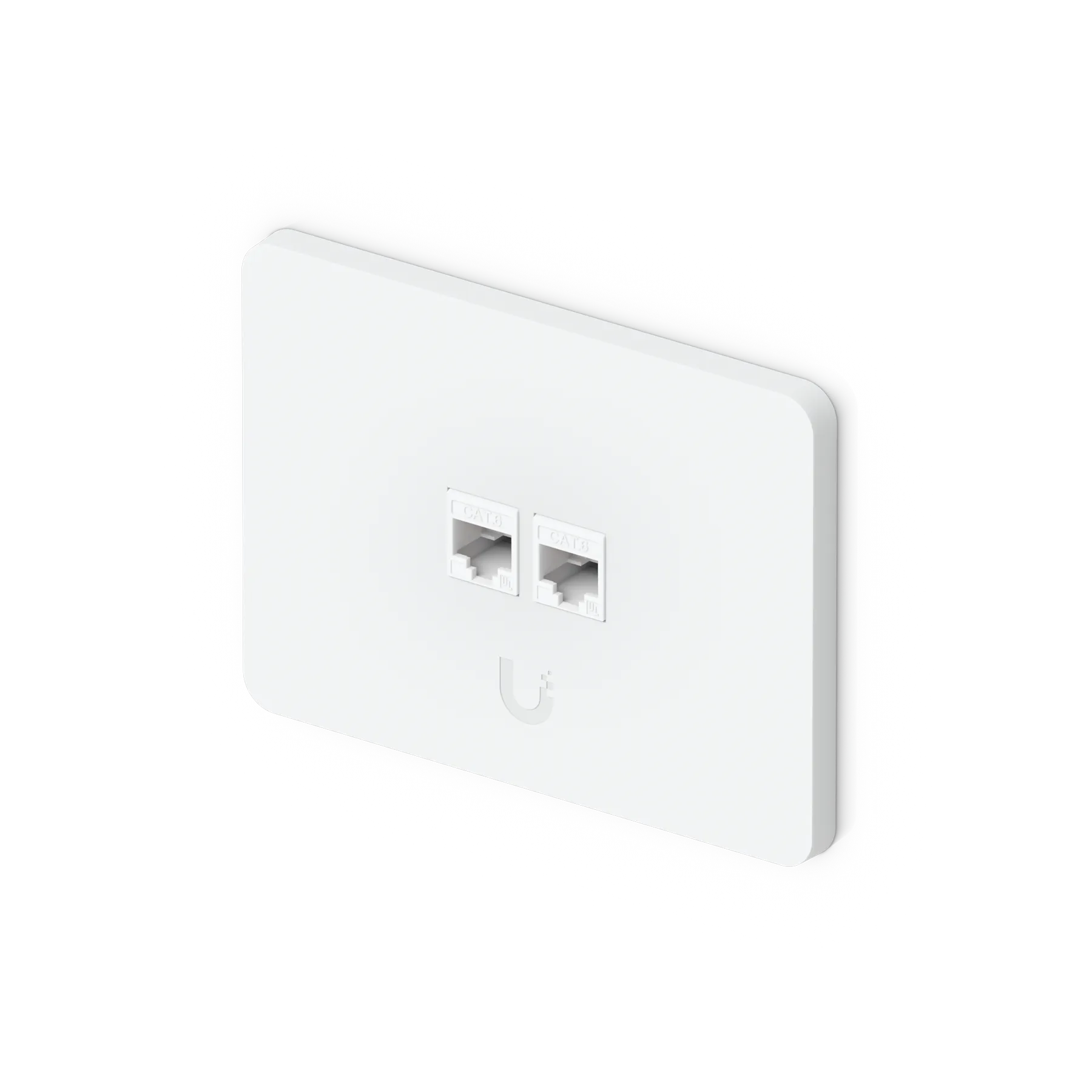 Ubiquiti UACC-WP-Keystone-H-2P Horizontal Universal Paintable Keystone Wall Plate 2-Port 4Pk