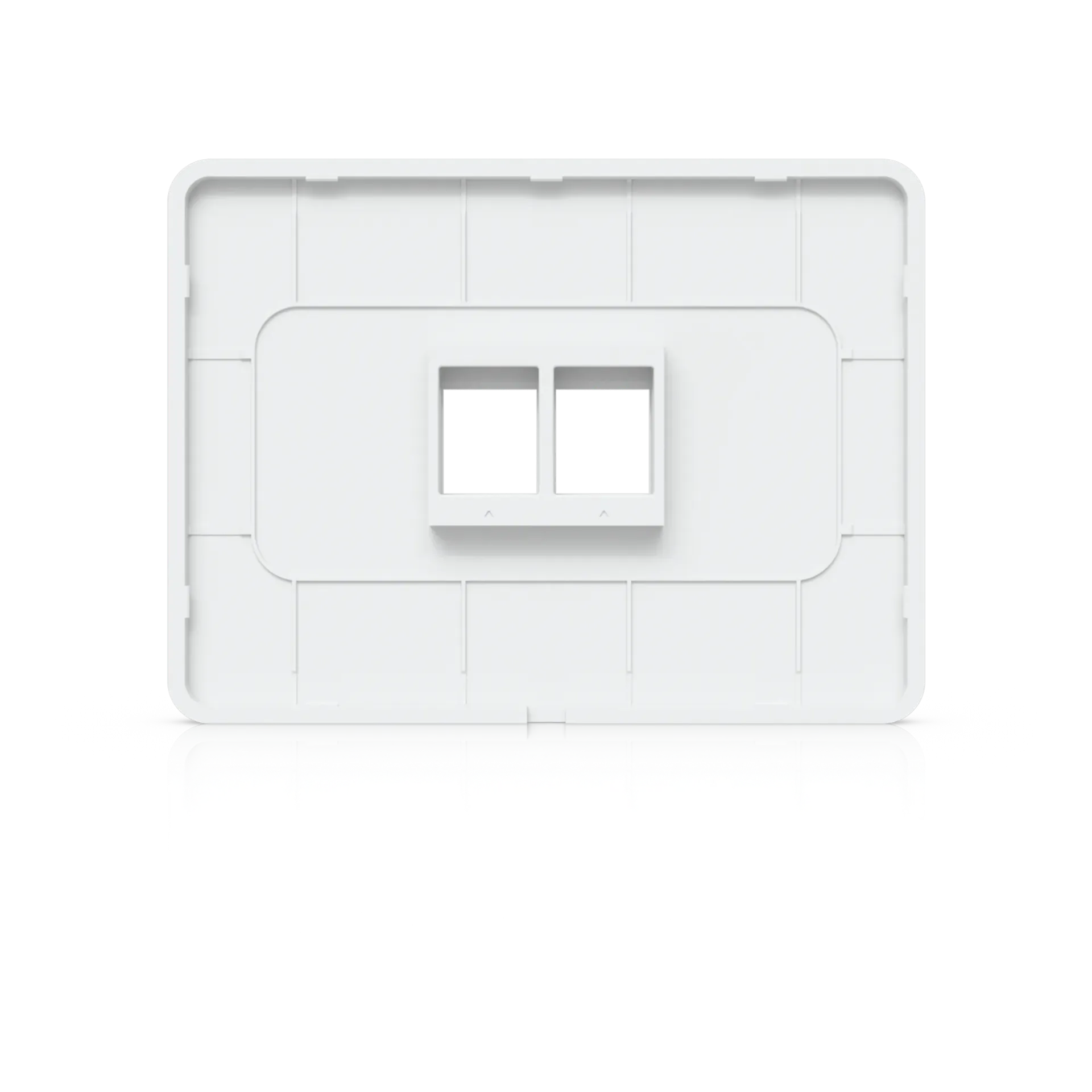 Ubiquiti UACC-WP-Keystone-H-2P Horizontal Universal Paintable Keystone Wall Plate 2-Port 4Pk