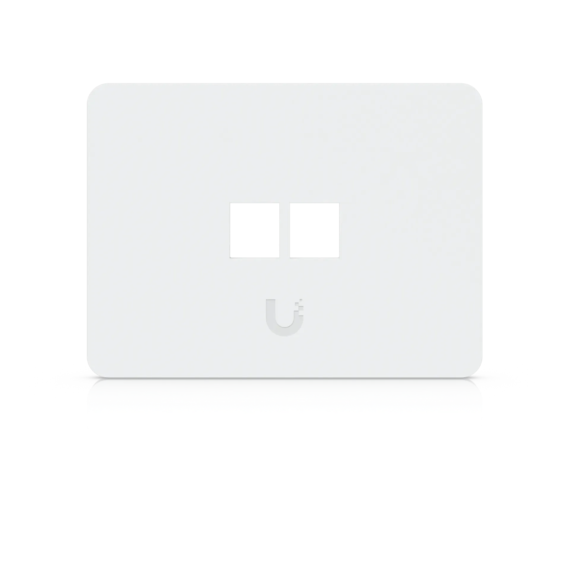 Ubiquiti UACC-WP-Keystone-H-2P Horizontal Universal Paintable Keystone Wall Plate 2-Port 4Pk