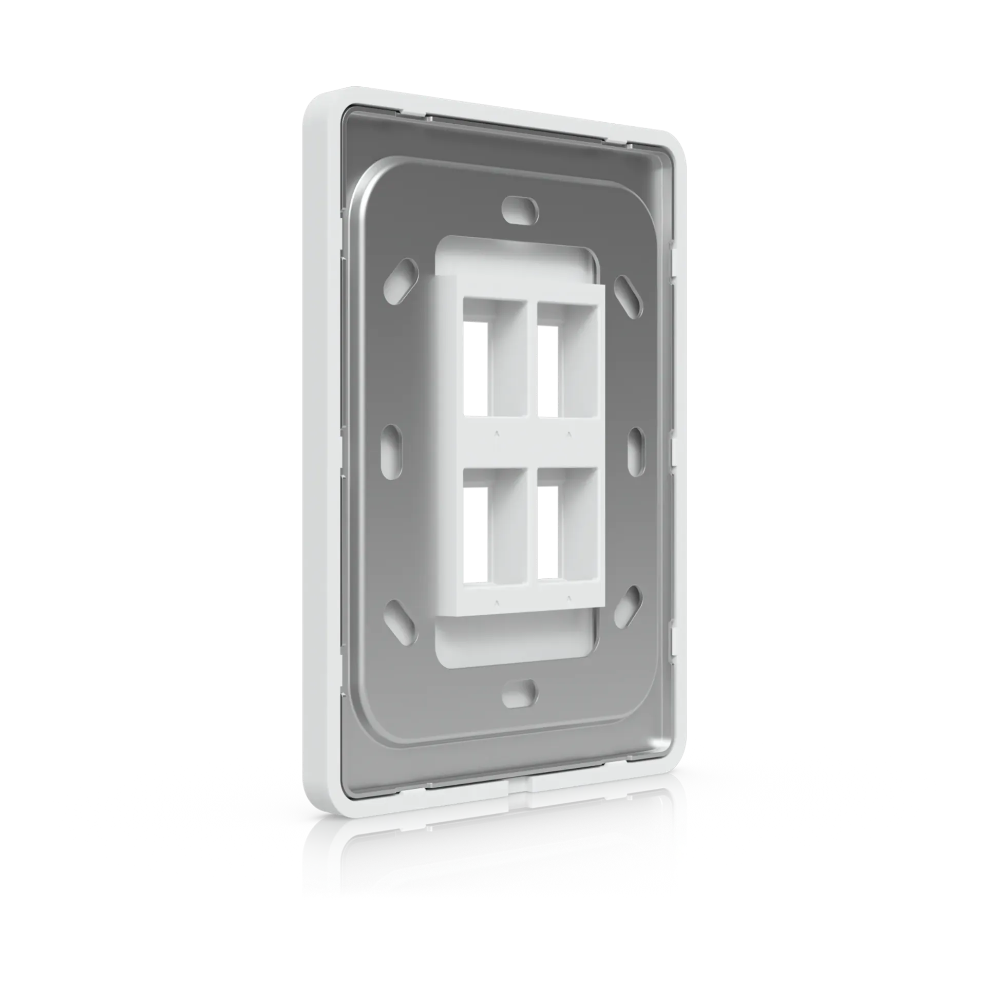 Ubiquiti UACC-WP-Keystone-V-4P Vertical Universal Paintable Keystone Wall Plate 4-Port 4Pk
