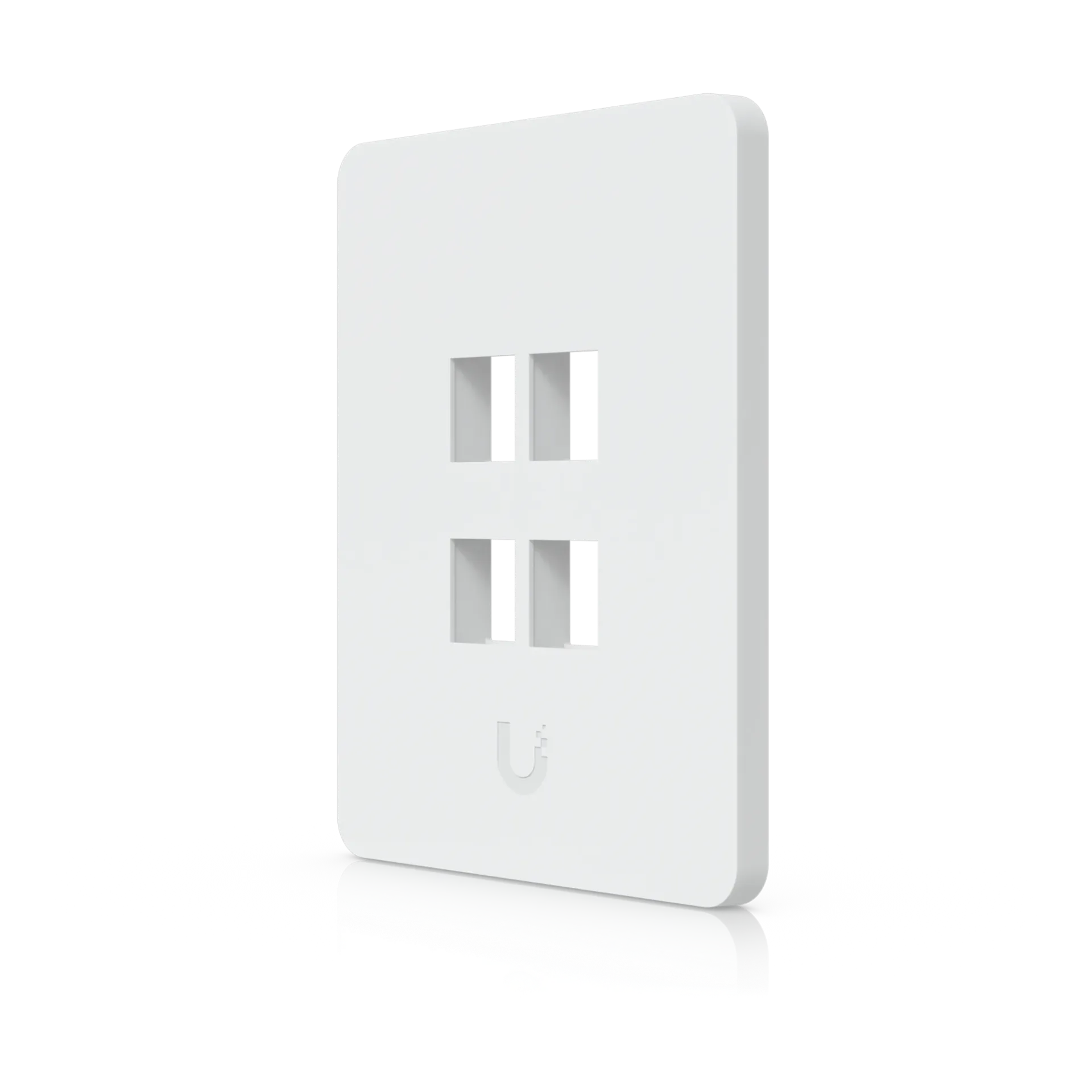 Ubiquiti UACC-WP-Keystone-V-4P Vertical Universal Paintable Keystone Wall Plate 4-Port 4Pk