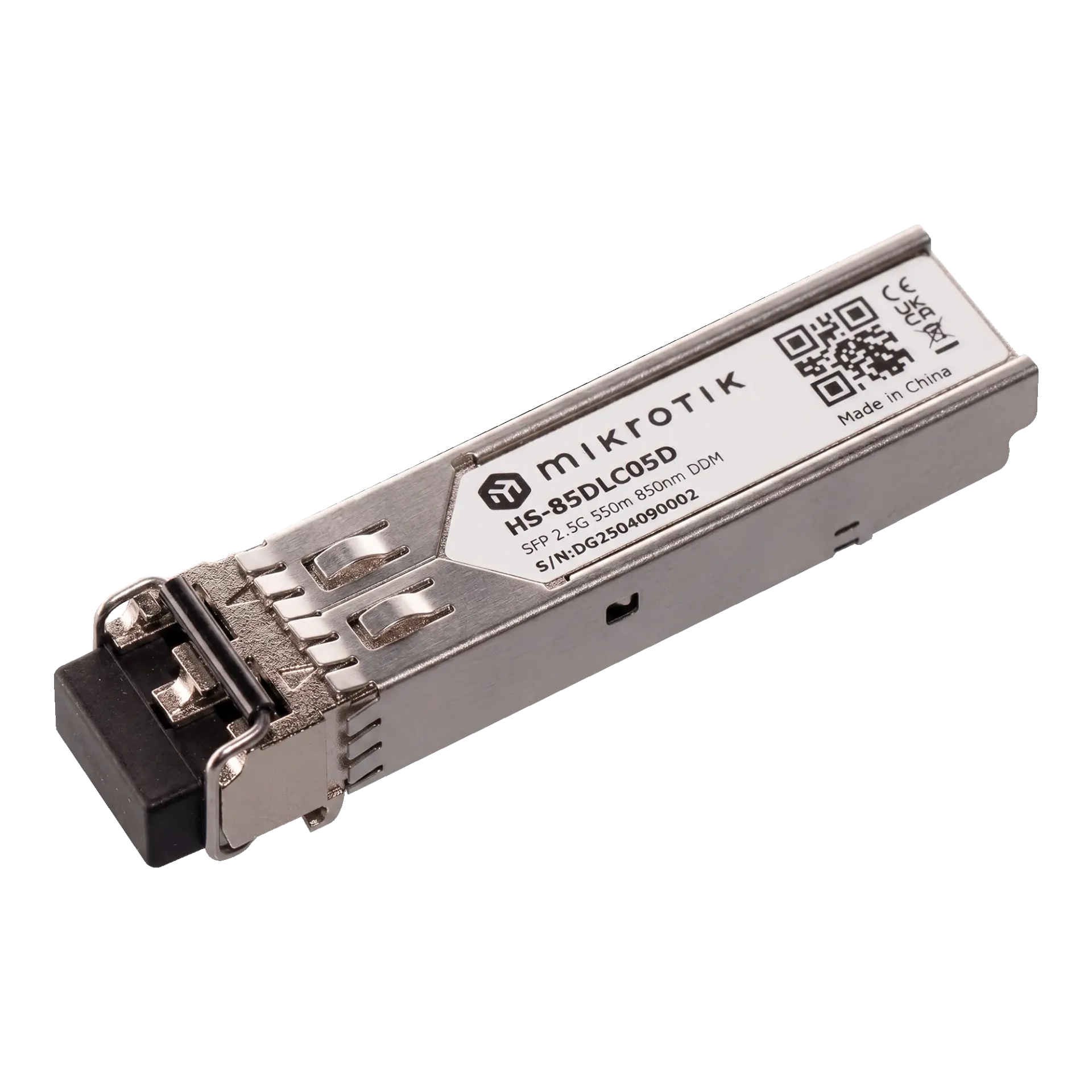 MikroTik HS-85DLC05D Industrial-grade 1G/2.5G SFP Module 550m