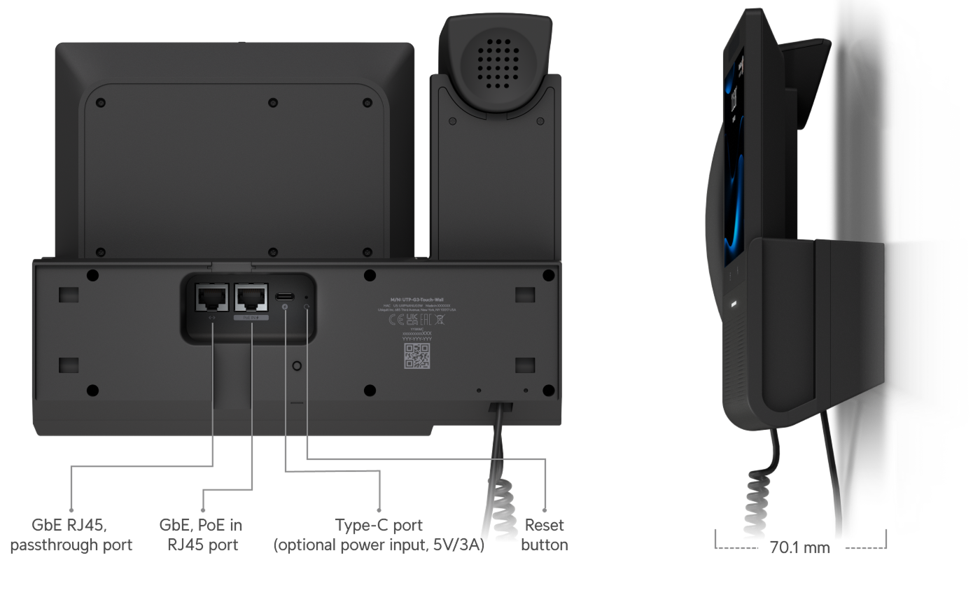 Ubiquiti UTP-G3-Touch-Wall Phone