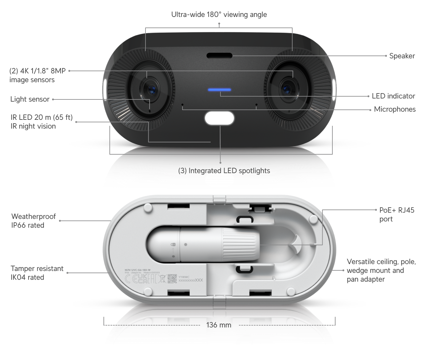 Ubiquiti UVC-G6-180 Camera White