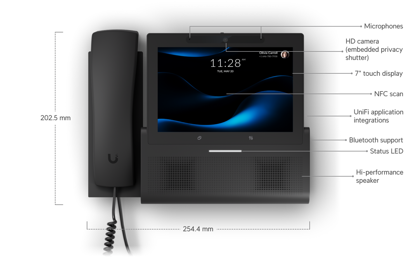 Ubiquiti UTP-G3-Touch-Wall Phone