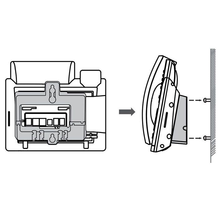 Yealink WMB-T40/T41/T42-WB Wall Mount Bracket for T40G/T40P//T41P/T41S/U/T42G/T42S/T42U/T43U/T44U/T44W